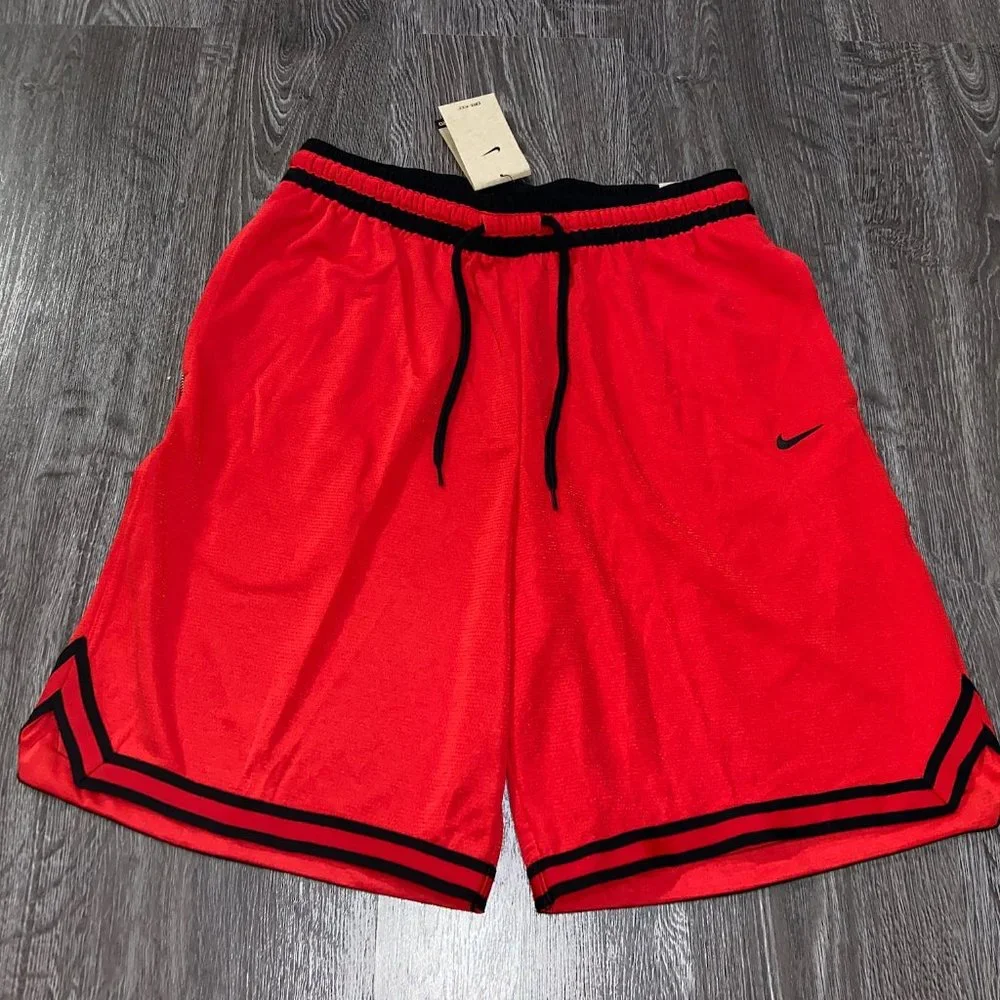 Nike Men’s Dri-FIT DNA Basketball Shorts DH7160-657 Size Red Black NEW